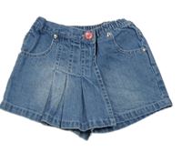 Modré rilfové sukňové kraťasy Smile