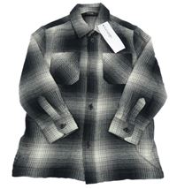 Nové - Černo-šedo-bílá kostkovaná košile George
