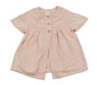 Světlerůžové svetrové propínací šaty C&A