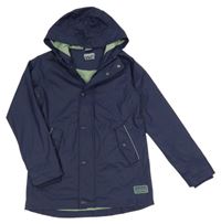 Tmavomodrá nepromokavá jarní bunda s kapucí Alive