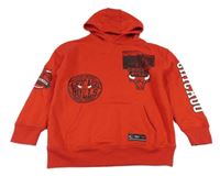 Červená mikina NBA s kapucí 