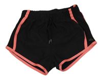 Černo-neonově růžové sportovní kraťasy Hind 