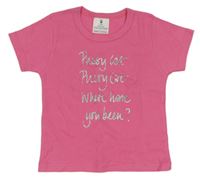 Růžové tričko s nápisem The Royal Collection