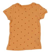 Oranžové tričko s jahůdkami Lupilu 