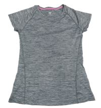 Šedé melírované sportovní tričko H&M