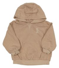 Světlerůžová oversize mikina s nápisem a kapucí M&S