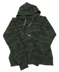 Khaki-béžová army mikina s kapucí Tokyo Talkies 