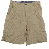 Béžové plátěné chino kraťasy H&M