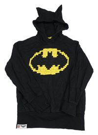 Černá mikina s Batmanem a kapucí 