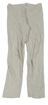 Světlešedobéžové melírované žebrované legíny H&M
