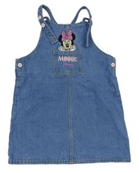 Modré riflové šaty s Minnie a kapsou zn. PRIMARK