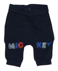 Tmavomodré turecké tepláky s Mickey Disney