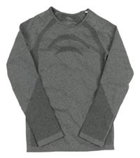 Šedé melírované thermo triko crane