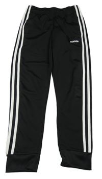 Černo-bílé sportovní tepláky Adidas