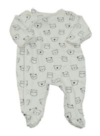 Bílý overal se zvířátky C&A