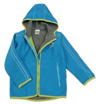 Modrá softshellová bunda s hvězdičkou a kapucí SeaSons