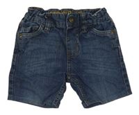 Tmavomodré straight riflové kraťasy Denim Co.