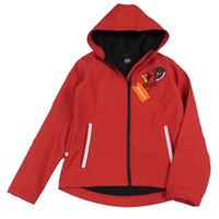Nové - červená softshellová bunda s terčem a kapucí Result