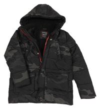 Army šusťáková zimní bunda s nášivkou a kapucí Chapter young