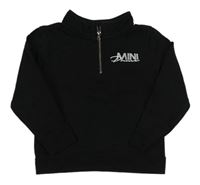 Černá mikina s nápisem zn. River Island