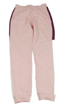 Růžové tepláky s pruhem Primark