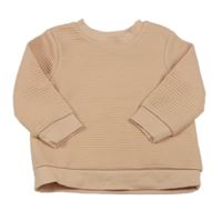 Meruňková žebrovaná mikina Primark