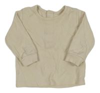 Béžové žebrované triko Matalan