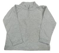 Světlešedá melírovaná mikina Alana