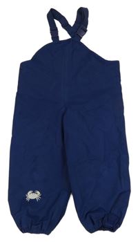 Tmavomodré šusťákové podšité laclové kalhoty TCM