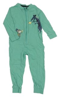 Zelený overal s drakem a rytířem Lupilu