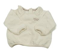 Béžová mikina se srdíčky a nápisem C&A