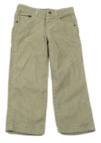 Pískové manšestrové kalhoty Denim Co.