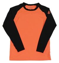 Neonově oranžovo-černé sportovní triko Benger
