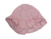 Růžový vyšívaný klobouk F&F