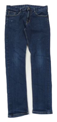 Tmavomodré skinny fit rifle H&M