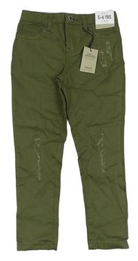 Khaki skinny rifle s prošoupáním Denim Co