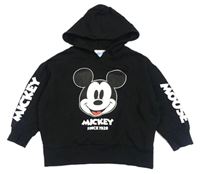 Černá mikina s Mickeym a kapucí Disney