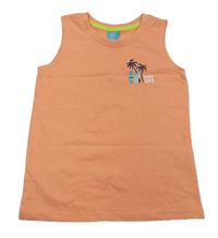Oranžové tílko s palmami Pep&Co