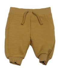 Hnědé žebrované tepláky zn. Primark