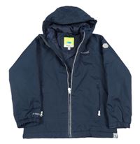 Tmavomodrá šusťáková zateplená funkční bunda s logem a kapucí Regatta