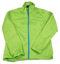 Neonově zelená šusťáková funkční sportovní bunda s logem