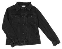 Černá riflová bunda mango