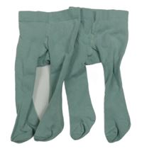 2x zelené punčocháče 