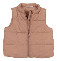 Starorůžová šusťáková zateplená vesta John Lewis