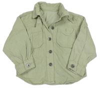 Mintová manšestrová bunda s límečkem Nutmeg