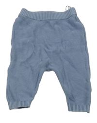 Modré pletené tepláky Ergee