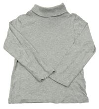 Šedé melírované triko s rolákem H&M