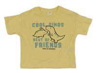 Žluté tričko s dinosaury H&M
