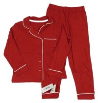 Nové - Rubínové pyžamo s límečkem dunnes