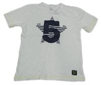 Bílé tričko s číslem Topolino